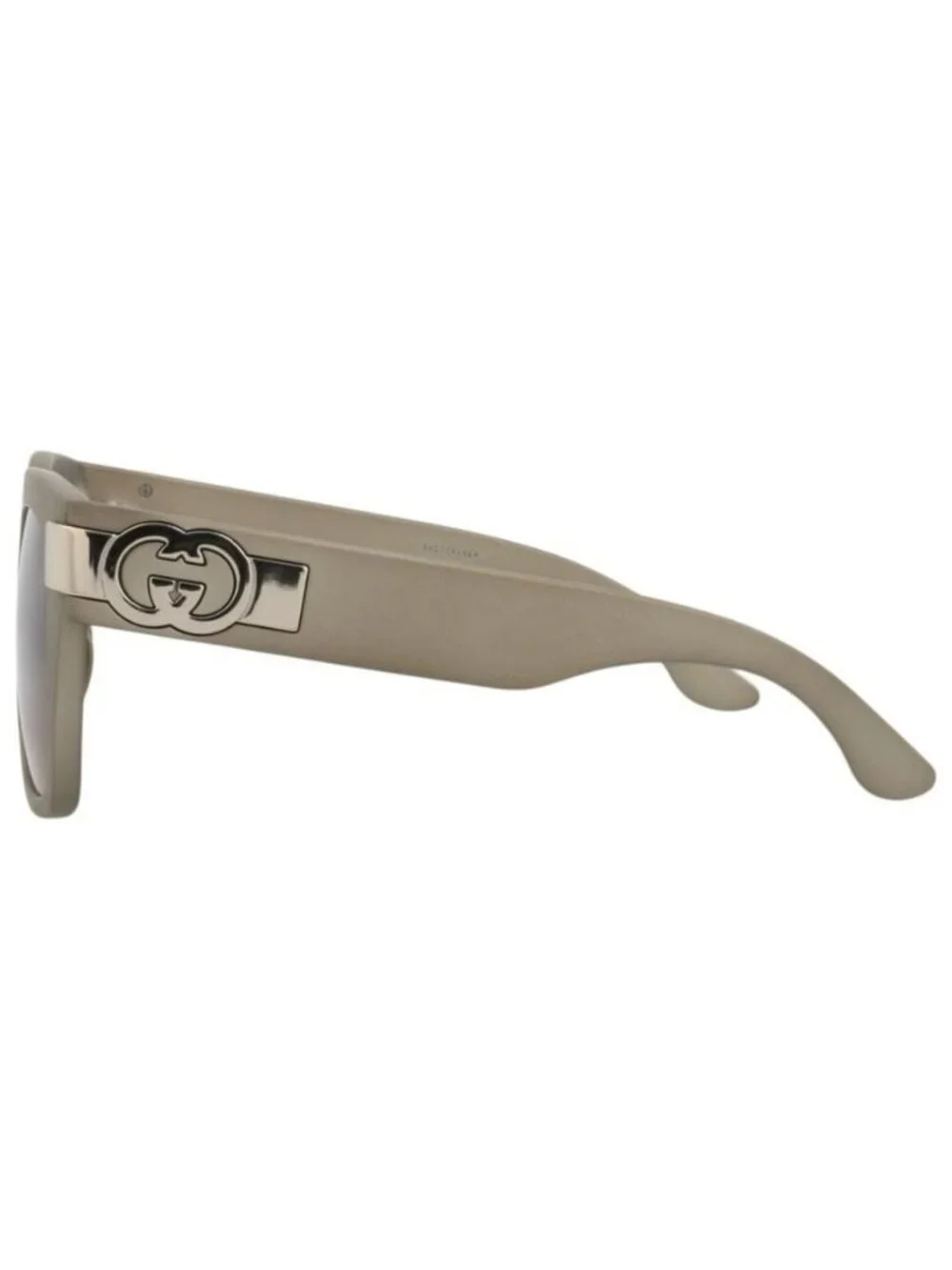 New Gucci Womens Square/Rectangle Grey Grey Brown Fashion Designer Sunglasses